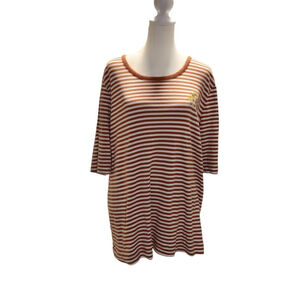 Duluth Trading Company Women’s‎ Size 2X Striped Logo Mushroom Shirt